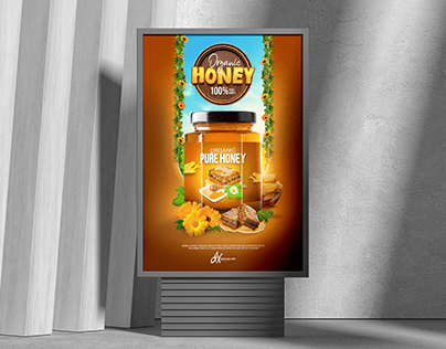 Poster Design for Organic Honey