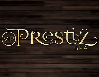VIP Prestiz Spa logo and layout design