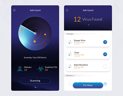 Concept UI - AntiVirus App