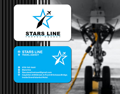 Stars Line logo and business card design