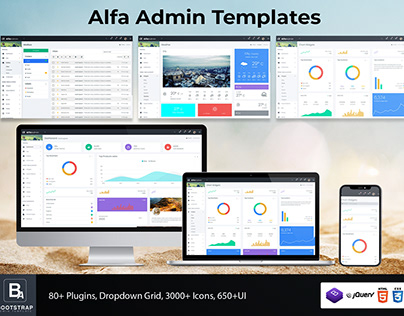 Bootstrap Dashboard Template Admin Panel - Alfa Admin