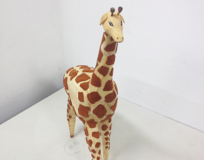 Brinquedo de Madeira - Girafa