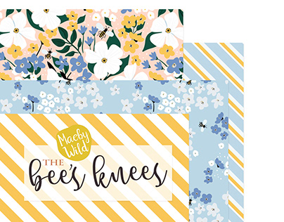 The bee's knees - seamless patterns