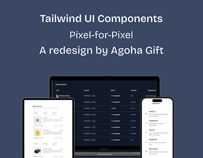 A Re-Design of Tailwind UI Components Pixel-for Pixel