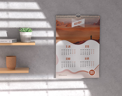 Premium Minimal Wall Calendar Design (3 pages)