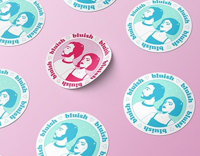 Bluish Stickers