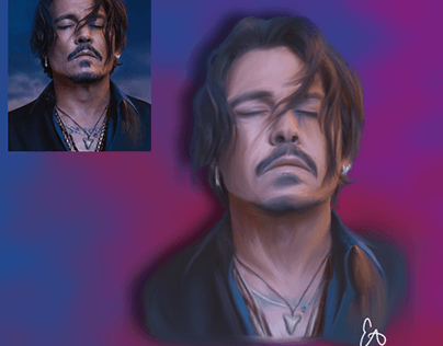 Digital Painting- Johnny Depp