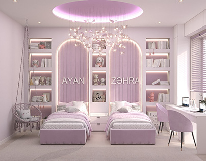 Bedroom design for young girls