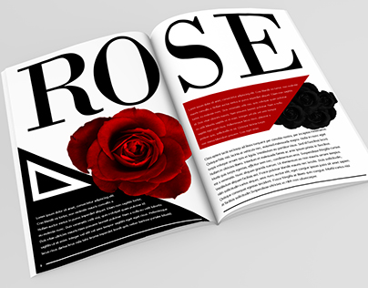 Rose Magazine Papers Design