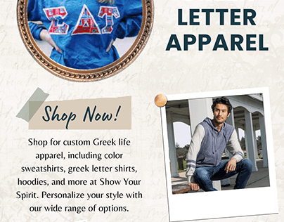 Custom Greek Letter Sweatshirts & Hoodies