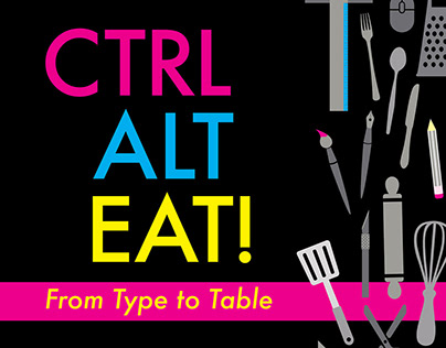 Ctrl, Alt, Eat! Cookbook Cover and Spreads