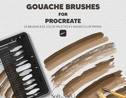 Gouache Brush Set for Procreate