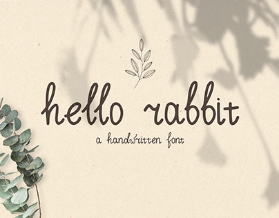 Hello Rabbit Handwritten Font