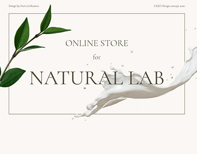 Natural Lab | e-store design