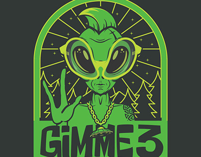 Fashion Green Alien Gimme 3