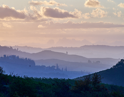 Morning colors of Tuscany