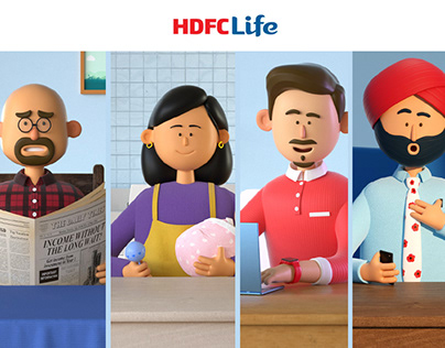 HDFC Life 3D animations