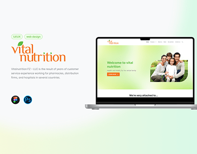 Vital nutrition | web design