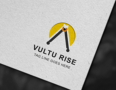Abstract Logo Design | Vultu Rise Logo Design