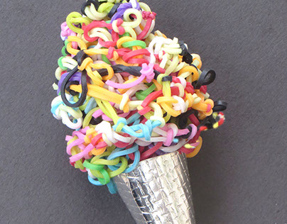 Ice-cream cone brooch!
