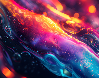iridescence colorful abstract holographic liquid bg