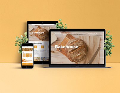 The layout is dedicated to a bakery called "Bakehouse".
