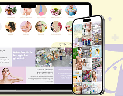 Web and social media desing for a pharmacy