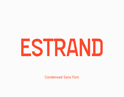 FREE FONT | Estrand Condensed Sans Font