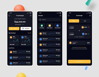 Crypto Mobile App Design