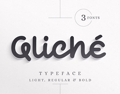 Qliché Typeface