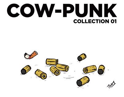COW-PUNK Collection proposal for Ninetimes Skateshop