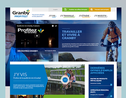 Granby-Profitez -Home Page Design