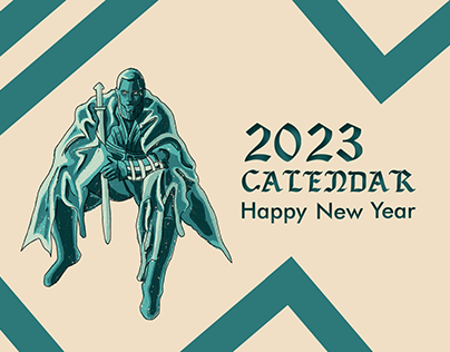 2023 Calendar design based on Viking's anecdote