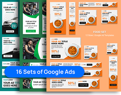 16 Sets of google banner ad designs V1.0