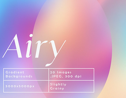 Airy Gradient Backgrounds