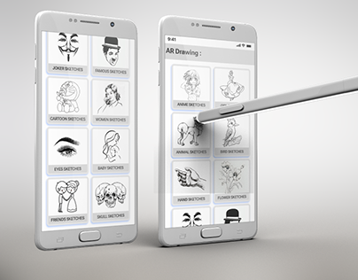 Modern and Intuitive Sketch App UI Design