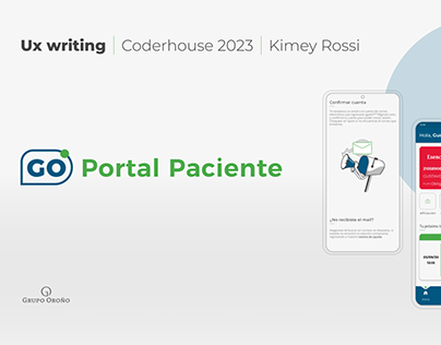 UX WRITING | Rediseño: Go Portal Paciente