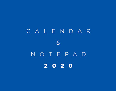 Calendar & Notepad 2020