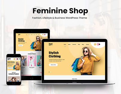 Feminine Shop WordPress Theme