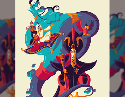 Ilustración digital de Aladdin