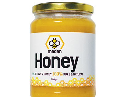 Meden Honey Products Labels Design