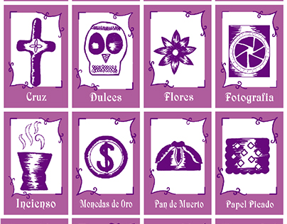 lotería mexicana, día de muertos