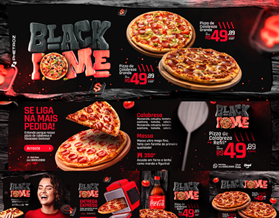Campanha Publicitária: Black Fome Pizzaria