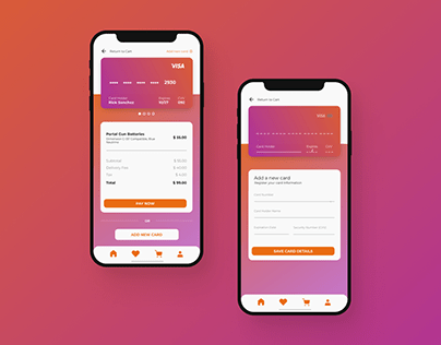 Credit Card Checkout Mobile UI Design