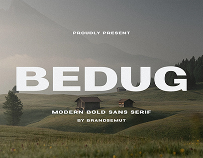 FREE FONT || Bedug - Modern Bold Sans Serif