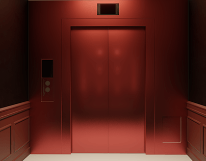 3D Elevator Scene