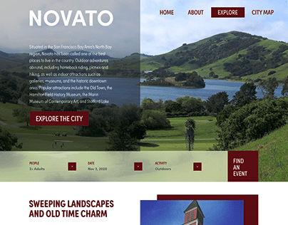 Novato City Landing Page