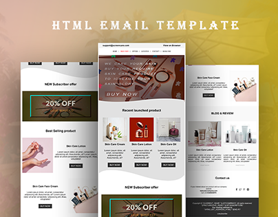 Screen Care HTML Email template Design