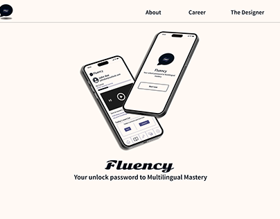 Fluency - Language learning App. | UI/UX case study |