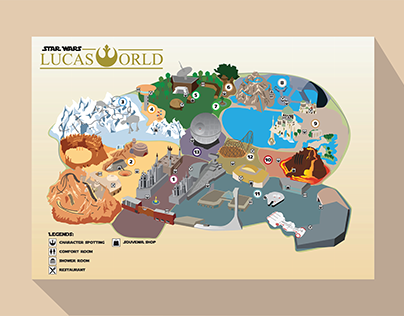 Lucas World Infographic Map